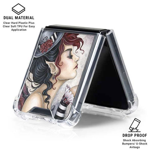 Fae-Risque by Amy Brown Galaxy Z Flip6 Clear Case