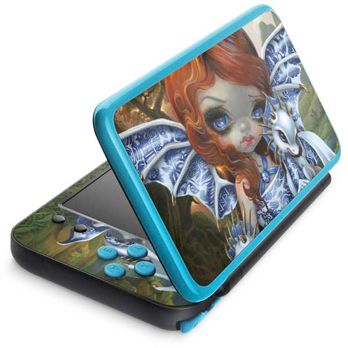 Fairy and Dragons with White and Blue Porcelain Wings by Jasmine Becket-Griffith Nintendo Skins
