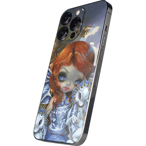 Fairy and Dragons with White and Blue Porcelain Wings by Jasmine Becket-Griffith iPhone 15 Pro Max Skin