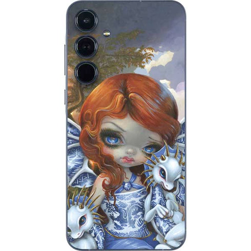 Fairy and Dragons with White and Blue Porcelain Wings by Jasmine Becket-Griffith Galaxy A36 5G Skin