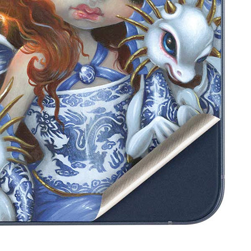 Fairy and Dragons with White and Blue Porcelain Wings by Jasmine Becket-Griffith Galaxy A36 5G Skin