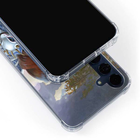 Fairy and Dragons with White and Blue Porcelain Wings by Jasmine Becket-Griffith Galaxy A55 5G Clear Case