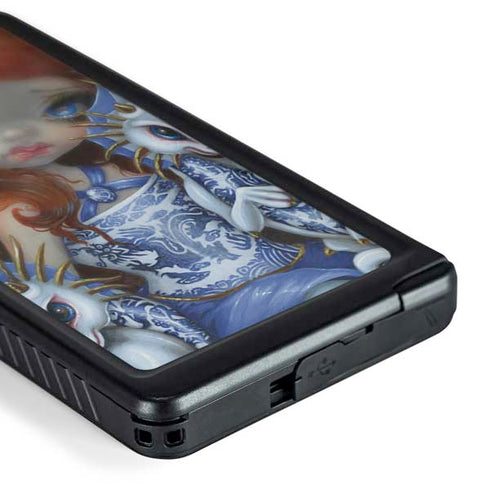 Fairy and Dragons with White and Blue Porcelain Wings by Jasmine Becket-Griffith Galaxy S24 Ultra Waterproof Case