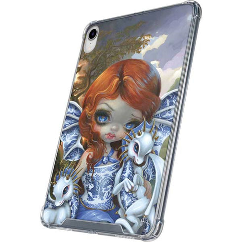 Fairy and Dragons with White and Blue Porcelain Wings by Jasmine Becket-Griffith iPad 11th Gen (2025) Clear Case