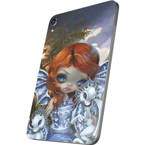 Fairy and Dragons with White and Blue Porcelain Wings by Jasmine Becket-Griffith Apple iPad Mini Skin