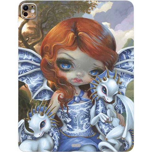 Fairy and Dragons with White and Blue Porcelain Wings by Jasmine Becket-Griffith iPad Pro 13in M4 (2024) Skin