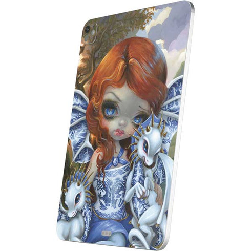 Fairy and Dragons with White and Blue Porcelain Wings by Jasmine Becket-Griffith iPad Pro 13in M4 (2024) Skin