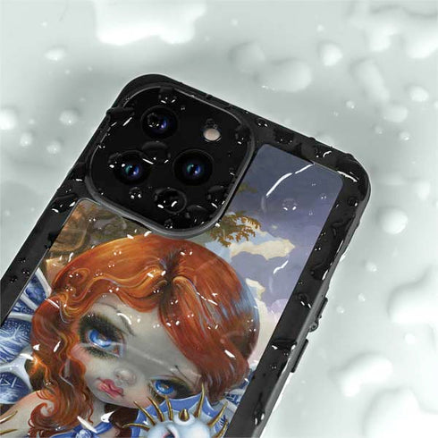 Fairy and Dragons with White and Blue Porcelain Wings by Jasmine Becket-Griffith iPhone 15 Pro Waterproof Case
