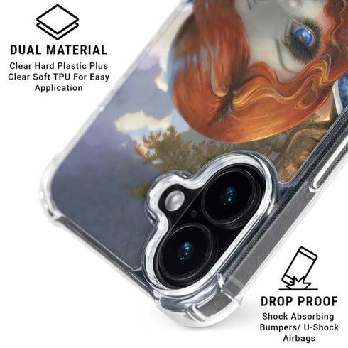 Fairy and Dragons with White and Blue Porcelain Wings by Jasmine Becket-Griffith iPhone 16 MagSafe Case