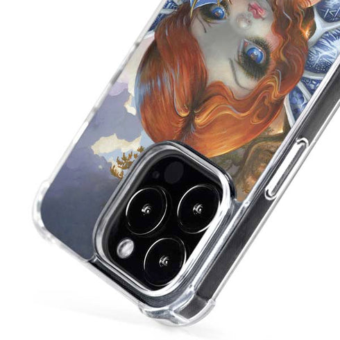 Fairy and Dragons with White and Blue Porcelain Wings by Jasmine Becket-Griffith iPhone 16 Pro Max MagSafe Case