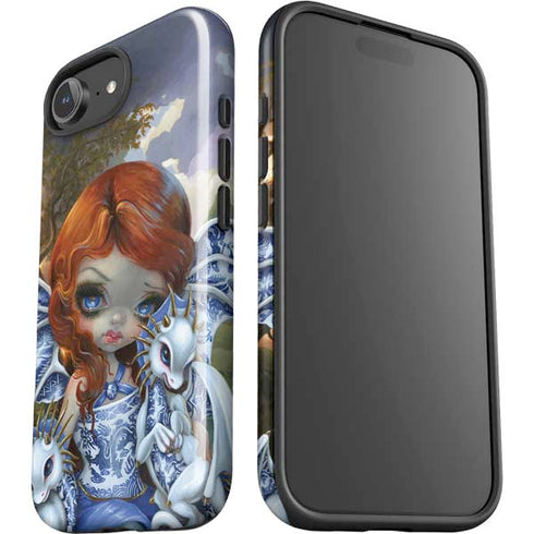 Fairy and Dragons with White and Blue Porcelain Wings by Jasmine Becket-Griffith iPhone 16e Impact Case