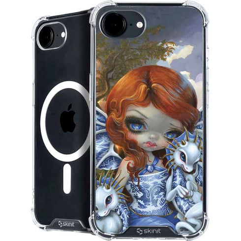 Fairy and Dragons with White and Blue Porcelain Wings by Jasmine Becket-Griffith iPhone 16e MagSafe Case
