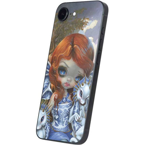 Fairy and Dragons with White and Blue Porcelain Wings by Jasmine Becket-Griffith iPhone 16e Skin