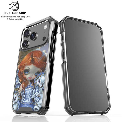 Fairy and Dragons with White and Blue Porcelain Wings by Jasmine Becket-Griffith iPhone 18 Pro Clear Case