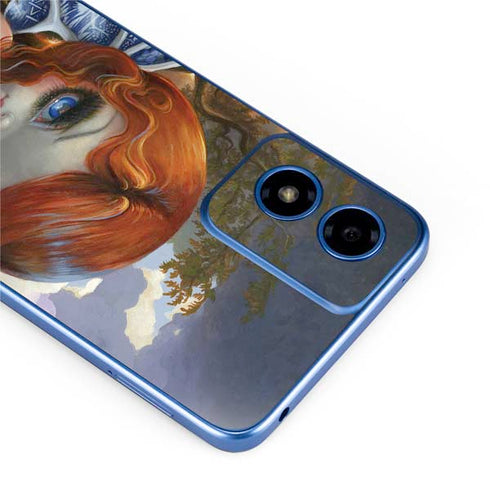 Fairy and Dragons with White and Blue Porcelain Wings by Jasmine Becket-Griffith Moto G Play 4G (2024) Skin