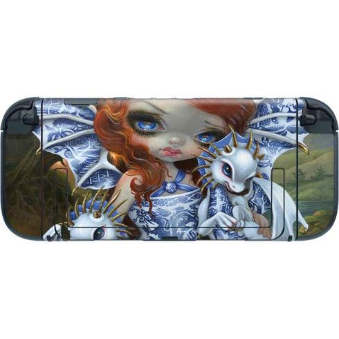 Fairy and Dragons with White and Blue Porcelain Wings by Jasmine Becket-Griffith Nintendo Switch 2 (2025) with Joy-Con Skin