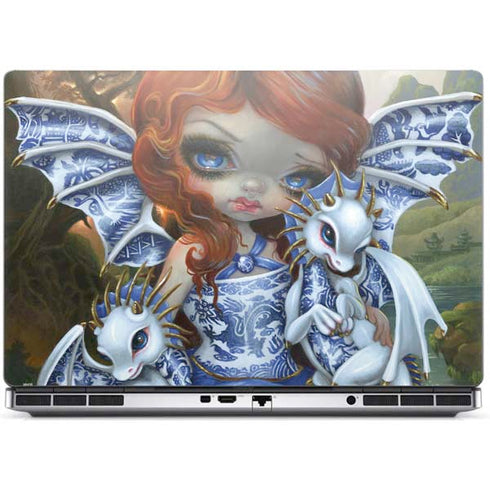 Fairy and Dragons with White and Blue Porcelain Wings by Jasmine Becket-Griffith Dell Precision Skin