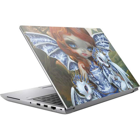 Fairy and Dragons with White and Blue Porcelain Wings by Jasmine Becket-Griffith HP ZBook Fury 16 G10 Skin