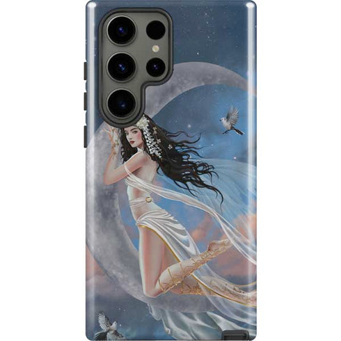 Fairy on Moon with Birds by Nene Thomas Galaxy S23 Ultra Pro Case