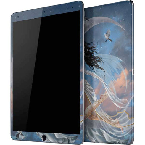 Fairy on Moon with Birds by Nene Thomas iPad Skins