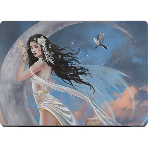 Fairy on Moon with Birds by Nene Thomas Apple MacBook Pro 14-inch Skin