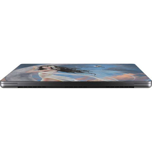 Fairy on Moon with Birds by Nene Thomas Apple MacBook Pro 14-inch Skin