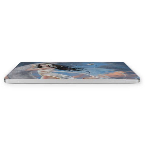 Fairy on Moon with Birds by Nene Thomas Apple MacBook Pro 16-inch Skin
