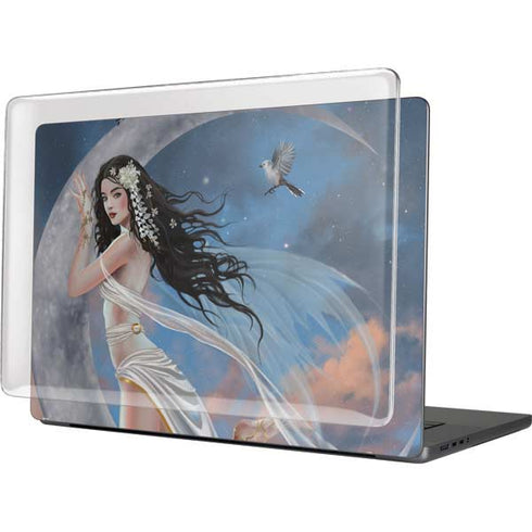 Fairy on Moon with Birds by Nene Thomas MacBook Cases