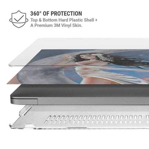 Fairy on Moon with Birds by Nene Thomas MacBook Cases