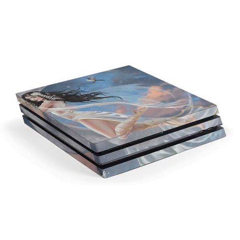 Fairy on Moon with Birds by Nene Thomas PlayStation PS4 Skins