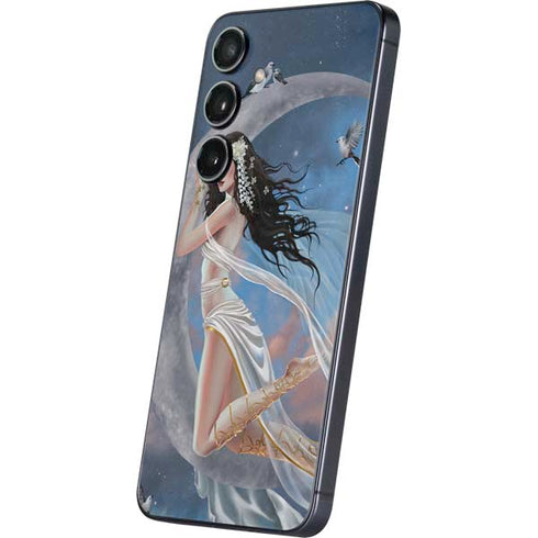 Fairy on Moon with Birds by Nene Thomas Galaxy S24 Plus Skin