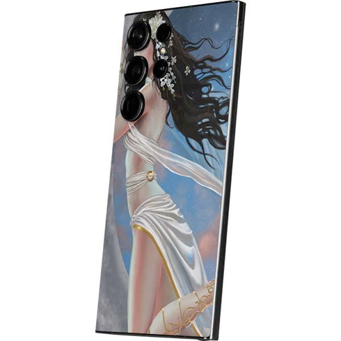 Fairy on Moon with Birds by Nene Thomas Galaxy S24 Ultra Skin