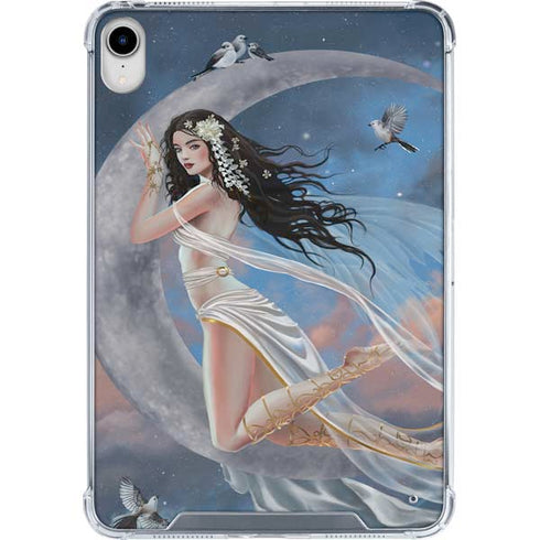 Fairy on Moon with Birds by Nene Thomas iPad 11th Gen (2025) Clear Case