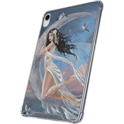 Fairy on Moon with Birds by Nene Thomas iPad 11th Gen (2025) Clear Case