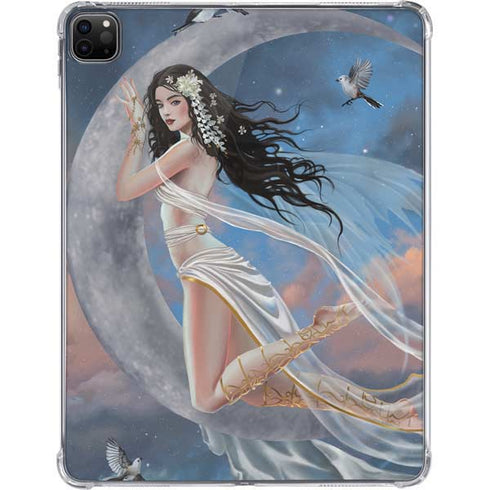 Fairy on Moon with Birds by Nene Thomas iPad Pro 11in (2024) Clear Case