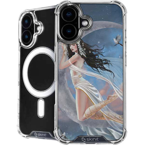 Fairy on Moon with Birds by Nene Thomas iPhone 16 MagSafe Case