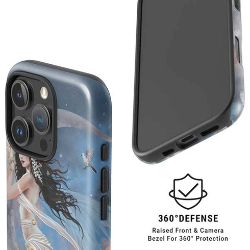 Fairy on Moon with Birds by Nene Thomas iPhone 16 Pro Max Magsafe Impact Case