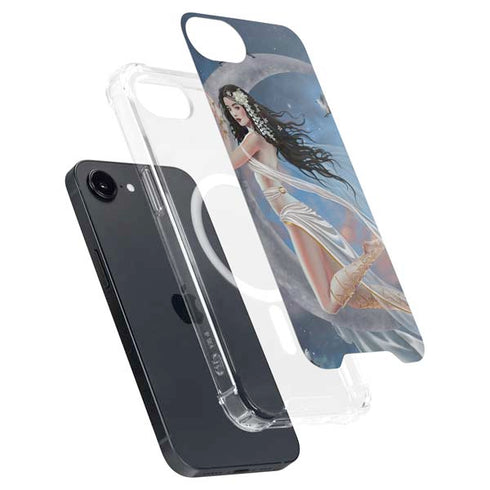 Fairy on Moon with Birds by Nene Thomas iPhone 16e MagSafe Case