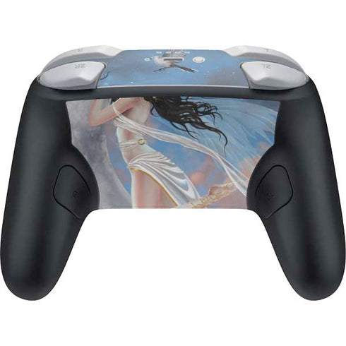Fairy on Moon with Birds by Nene Thomas Nintendo Switch 2 (2025) Pro Controller Skin