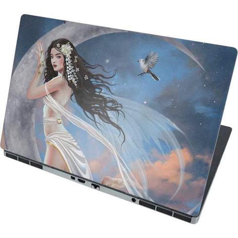 Fairy on Moon with Birds by Nene Thomas Dell Precision Skin