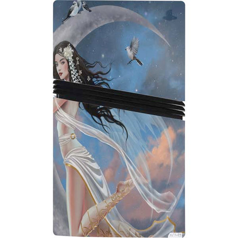 Fairy on Moon with Birds by Nene Thomas PS5 Pro Bundle Skin