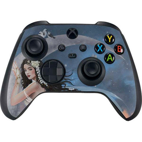 Fairy on Moon with Birds by Nene Thomas Xbox Series X Bundle Skin
