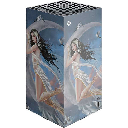 Fairy on Moon with Birds by Nene Thomas Xbox Series X Skins