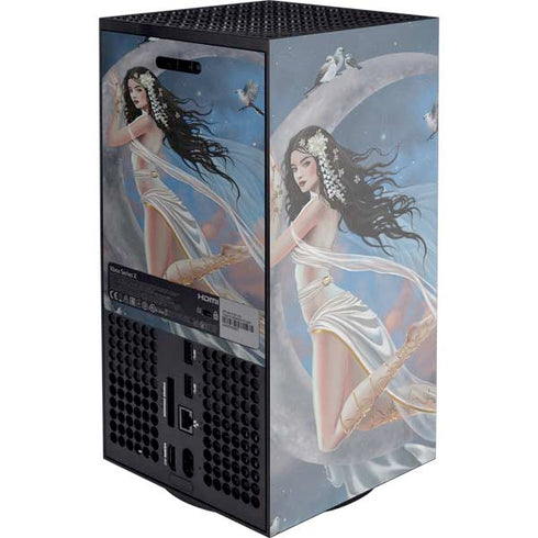 Fairy on Moon with Birds by Nene Thomas XBox Series X Digital Edition Console Skin