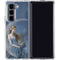 Fairy with Black Cat Sitting on Moon by Nene Thomas Galaxy Z Fold5 5G Clear Case