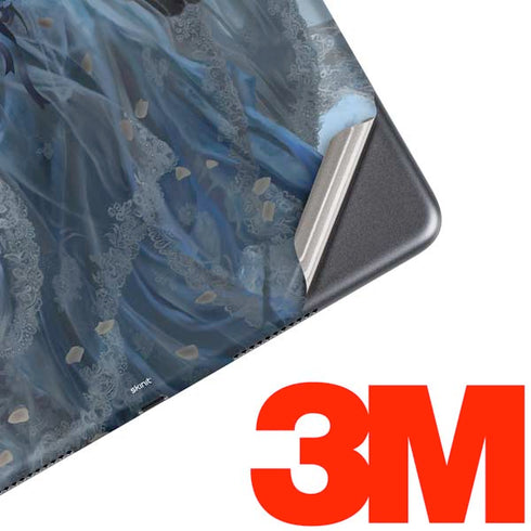 Fairy with Black Cat Sitting on Moon by Nene Thomas iPad Skins