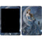 Fairy with Black Cat Sitting on Moon by Nene Thomas Apple iPad Skin