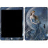 Fairy with Black Cat Sitting on Moon by Nene Thomas Apple iPad Skin