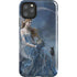 Fairy with Black Cat Sitting on Moon by Nene Thomas iPhone Cases