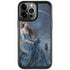 Fairy with Black Cat Sitting on Moon by Nene Thomas iPhone Cases